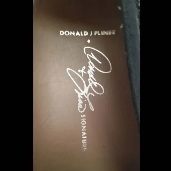 Donald J. Pliner Italian loafers size 6.5 striped black white royalty glam beade - Picture 5 of 10